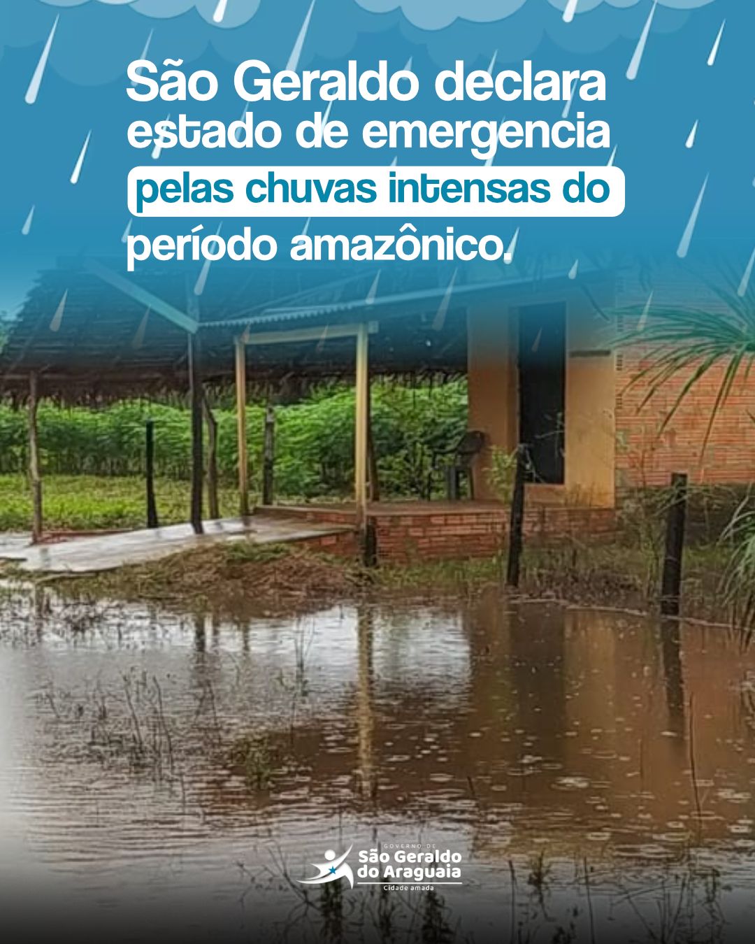 São Geraldo do Araguaia sofre devido às intensas chuvas amazônicas!