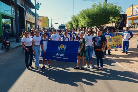 Caminhada Inclusiva encerra Semana Nacional da Pessoa com Deficiência Intelectual e Múltipla em São Geraldo do Araguaia.