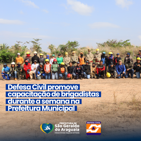 Defesa Civil promove capacitação de brigadistas durante a semana na Prefeitura Municipal.