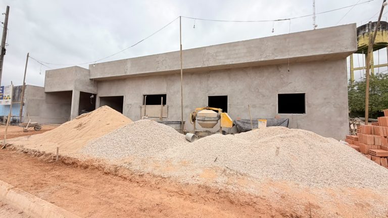 Obra de construção da UBS na Vila Fortaleza alcança 77,97% de execução